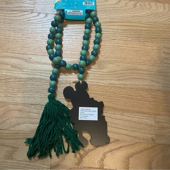 Disney Mickey Mouse Beaded Garland NEW Green Christmas Decoration - Picture 5 of 5